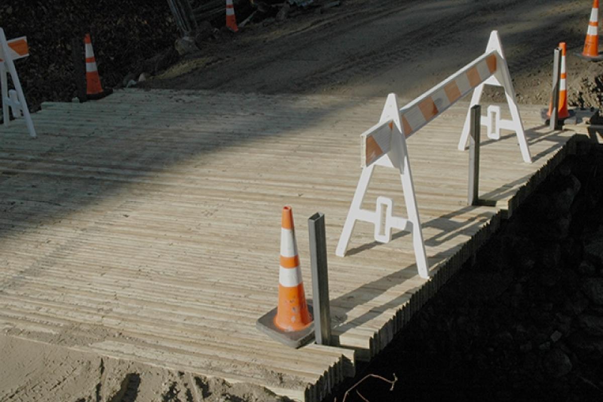 Rebuilt Kearsarge Mountain Road Bridge, November 2016